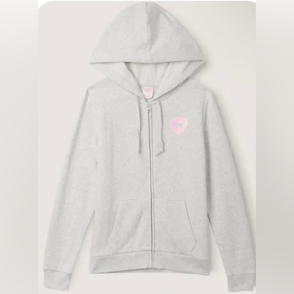 Victoria's Secret Pink Originals Fleece Full Zip
Up Perfect Hoodie M L XL XXL - Picture 7 of 8